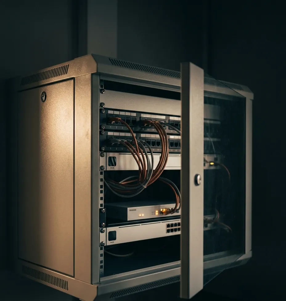 Netzwerkschränke in einem Serverraum
